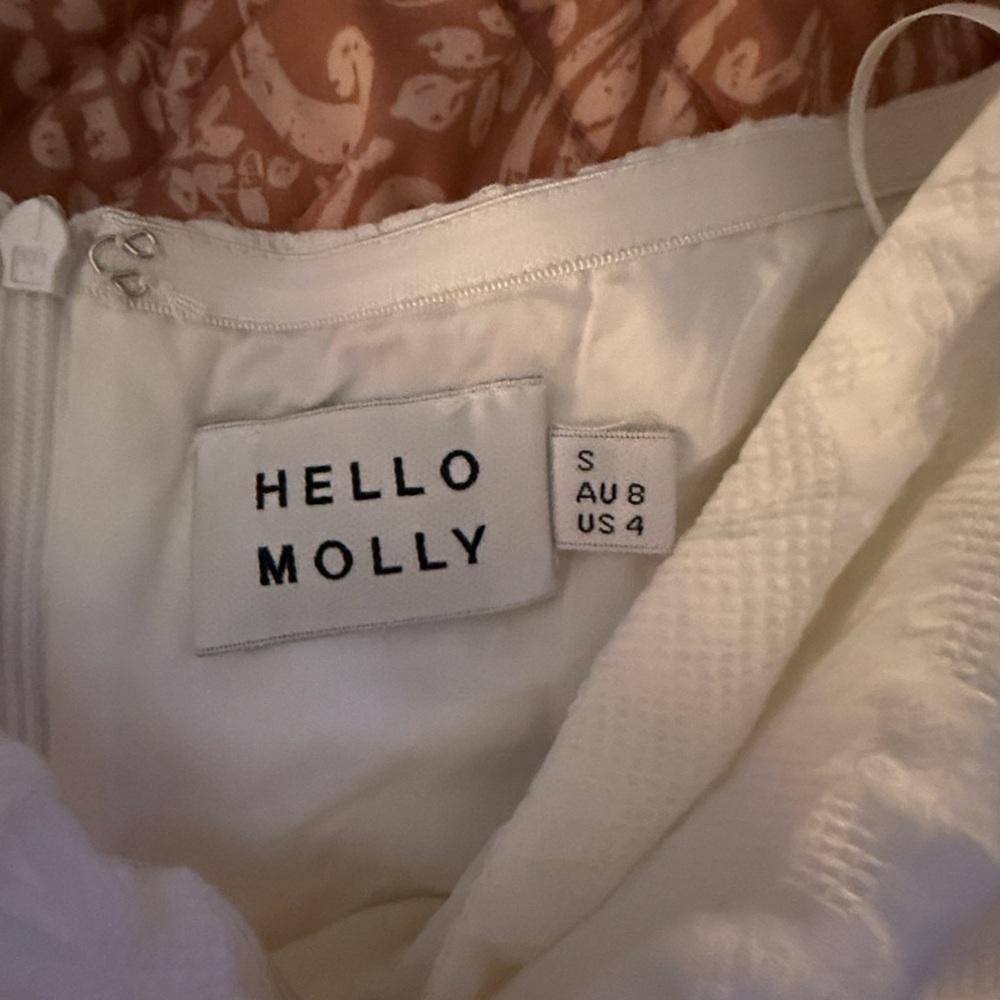 Hello Molly Ivory Textured Dress - Picture 3 of 4